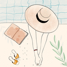 Détente et lecture au bord de la piscine